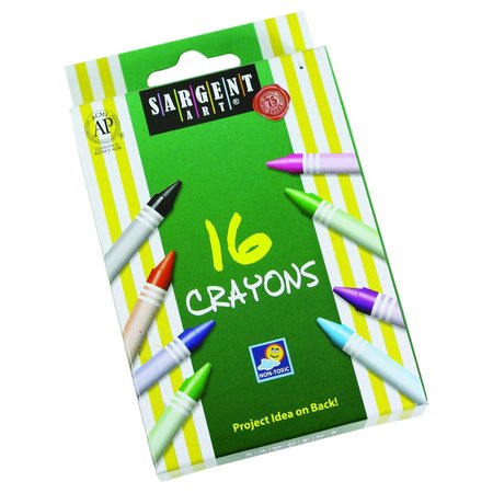 Sargent Art Crayons, Regular Size, PK576 55-0916